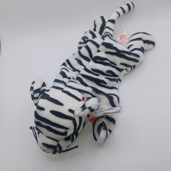 Ty Beanie Babies Blizzard The Tiger Plush - Picture 2 of 4